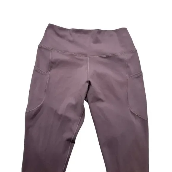 Nike One Dri-Fit High Rise Women’s Cropped Leggings - Brown Taupe (NWT) - L - Picture 2 of 12